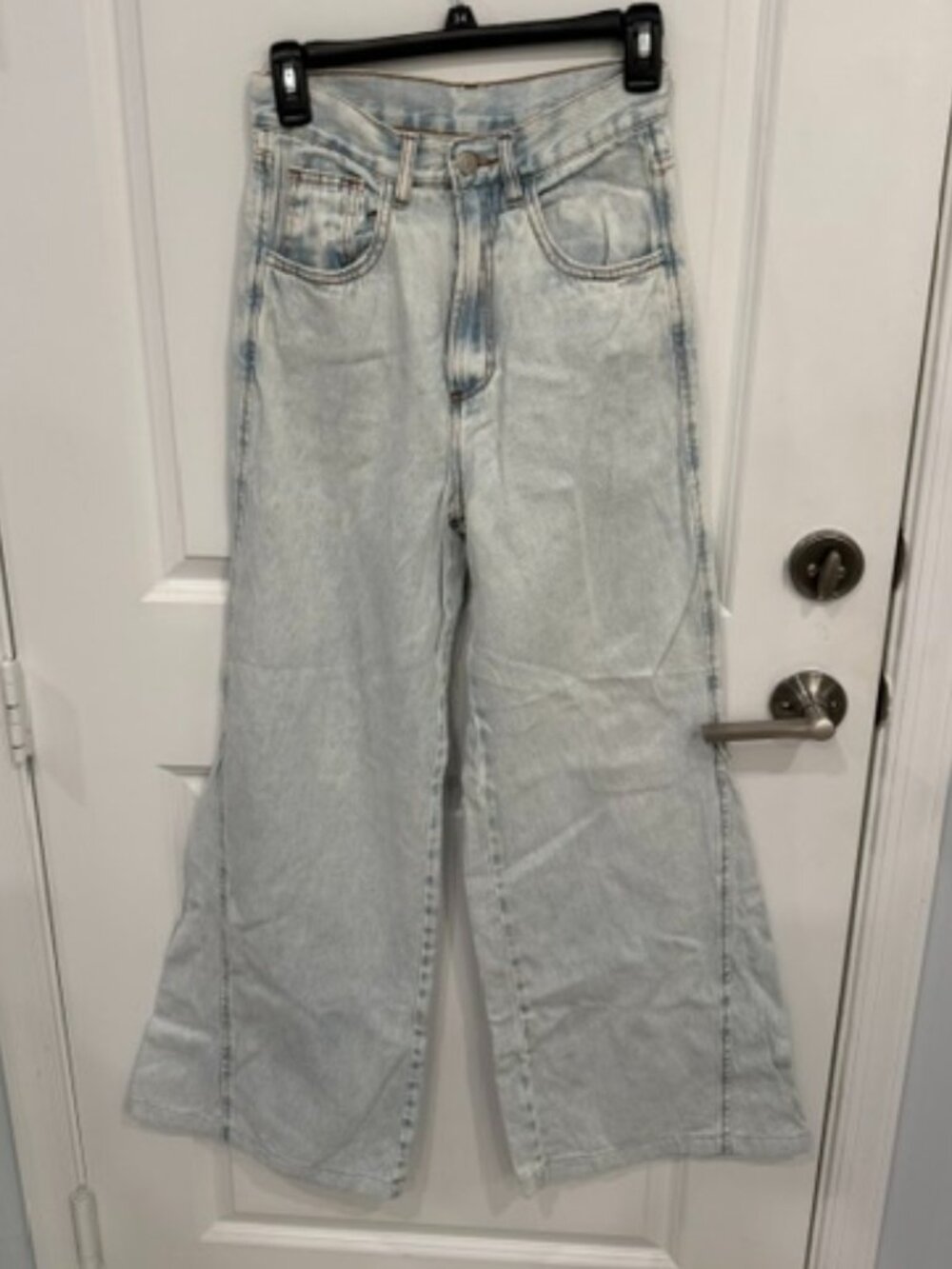 Farm Rio Light Wash Wide Leg Jeans